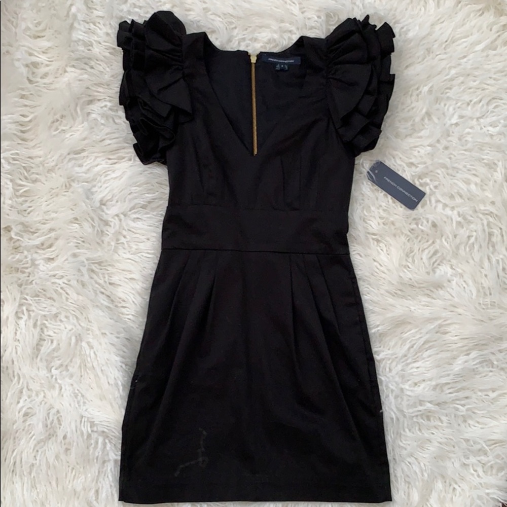 NWT French Connection Ruffle Cocktail Dress 4